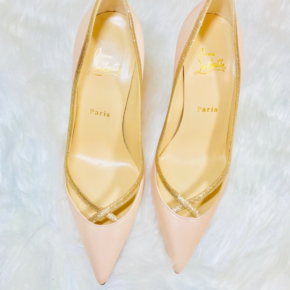 Christian Louboutin Glitter Princess Pumps